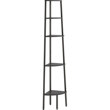 Maison Exclusive - Scaffale Angolare a 5 Livelli Nero 45,5x31,5x180 cm