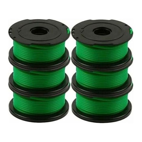 BUNTHAUS Lot de 6 bobines de fil pour débroussailleuse Black and Decker GL7033, GL8033, GL9035, de 5,9 mètres chacune. (1/4)