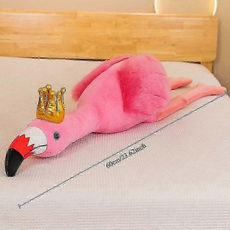 Peluche Flamant Rose pour Chien, 60 cm, résistante aux mâchouillages, durable, idéale pour toutes les races et toutes les tailles de chiens. (1/4)