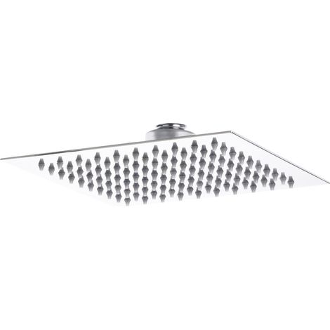 Hudson Reed Square Fixed Shower Head 200mm x 200mm - Chrome (1/5)