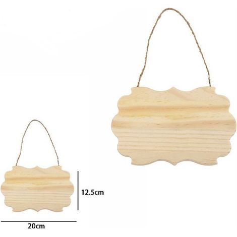 TrAdE Shop Traesio - Decorazione In Legno 20x12.5 Cm Decoupage Da Appendere Con Corda Insegna 74206a -