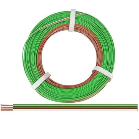 Donau Elektronik 325-485-50 Cavo per cablaggi 3 x 0.25 mm² Verde, Marrone, Bianco 50 m