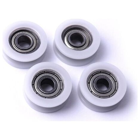 roulettes rainurées en nylon, pour poteaux d'angle de portail coulissant, tiroirs, 23,9 x 5,9 (1/4)