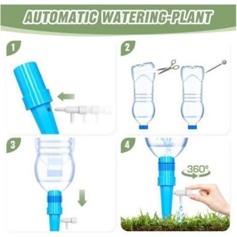 32 pcs Goutte-à-goutte Réglable – Système Arrosage Automatique pour Bouteille (1/4)