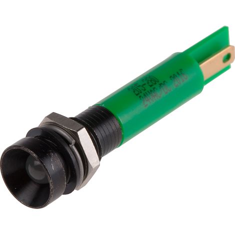 Voyant LED lumineux Vert RS PRO, dia. 8mm, IP67 ( Prix pour 1 )