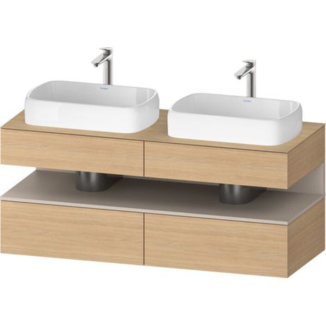 Duravit Collection One Meuble sous-vasque sur console, 2 tiroirs,
