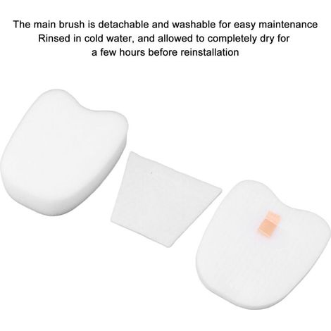 6er-Pack Ersatzfilter für den Shark XPMFK320 Staubsauger, waschbar und herausnehmbar, Schwamm, 70 g (1/4)