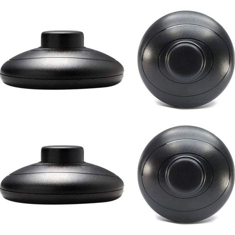 Interrupteur à pied rond noir 4 pièces – SPDT (NO/NC), 125 V / 3 A, 250 V / 2 A, pour lampe de table et lampadaire (1/5)