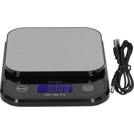 Balance de Cuisine Numérique en Acier Inoxydable - WHB28, Capacité 10Kg, Écran LCD, Précision 1g