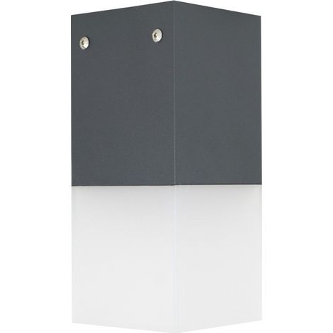 Plafoniera esterna SU-MA Cube 22x10cm E27 grigio IP44 (1/3)