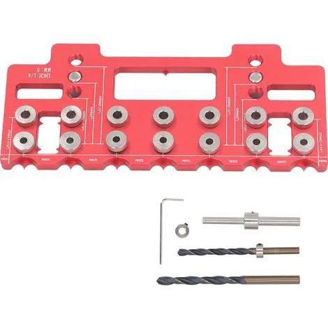 Gabarit d'installation de poignée de meuble, guide de perçage, gabarit de perçage pour trou de poignée de charnière de porte (1/3)
