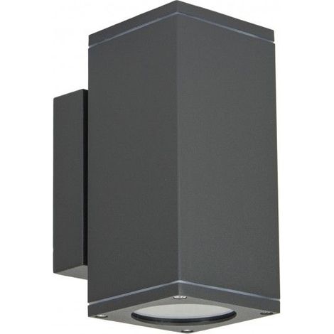 Applique esterna su/giù 2xGU10 grigio scuro IP54 SU-MA M1460 (1/3)