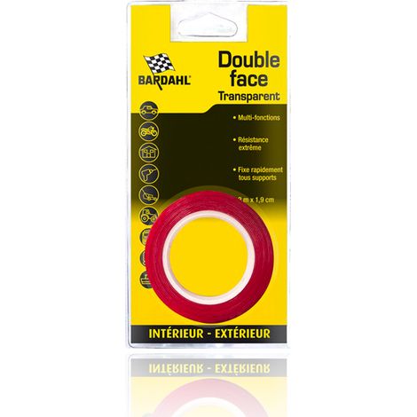 BARDAHL Double face transparent Long : 2m Larg : 1,9 cm