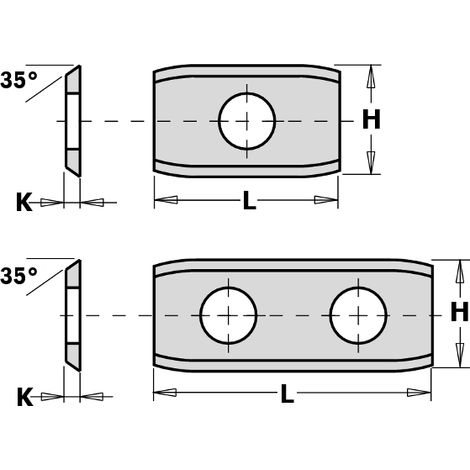 790.501.00 COUTEAU HW-HC (2 COUPANTS 35°) 50X12X1,5