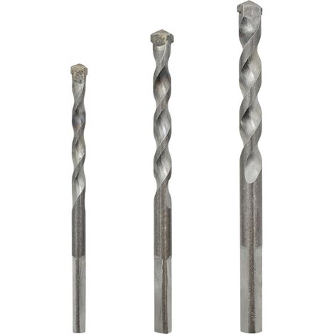 3pcs Triangle Shaft Electric Hammer Drill Bit Set Grooving Tools Concrete Drilling Bit (1/5)