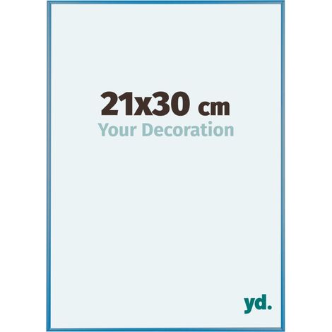 yd. - Cadre photo 21x30 - Bleu Acier - Aluminium - Kent