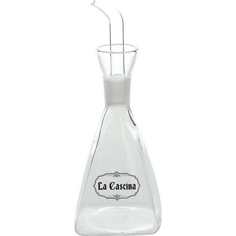 Tognana la Cascina, oliera con tappo salvagoccia in vetro 28 cl cm 21x8 (1/2)