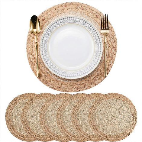 Set de 6 sets de table bohèmes - Sets de table tissés à la main (1/5)