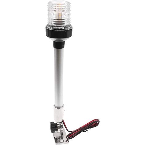 Verstellbare LED-Navigationsleuchte für Boote und Yachten, 360° reinweiß, 12 V 24 V