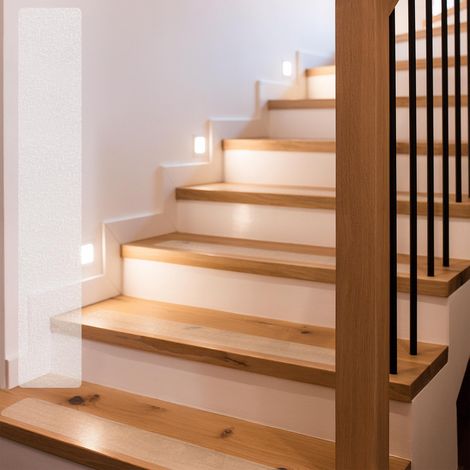 16x Anti-Rutsch Streifen Treppen Stufenmatten Rutschschutz Transparent 60x10cm