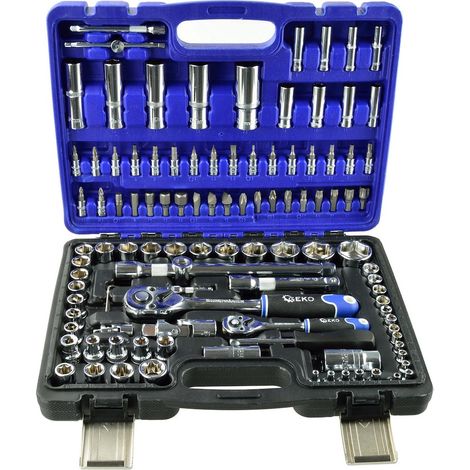 Juego de llaves de vaso y Torx de 108 piezas. CRV geko(3) (1/5)