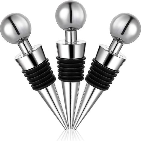 HONORNIC - Bouchons de bouteille de vin, lot de 3 réutilisables, scellants pour bouchons de bouteille