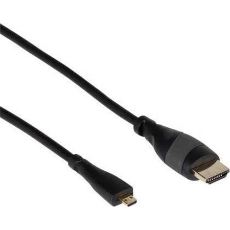 Joy-it K-1481 Câble HDMI Raspberry Pi® [1x HDMI mâle - 1x HDMI mâle D Micro] 1.80 m noir (1/2)
