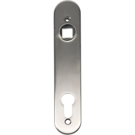 Langschild 3020-HYB-A2 für Rohrrahmenschlösser, 185 x 35 x 6 mm, Edelstahl Inhalt: 1 Paar