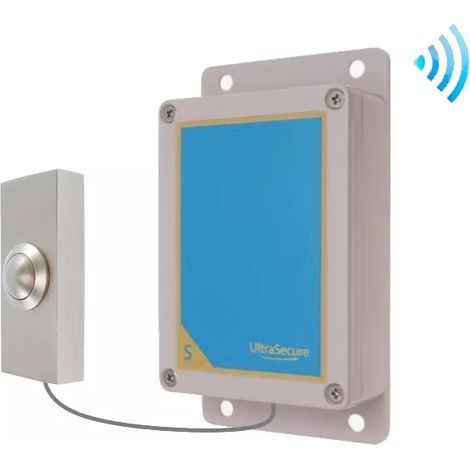 Bouton déporté supplémentaire sans-fil 900 mètres appel / sonnette autonome extérieure longue distance (gamme DA600+) (1/5)
