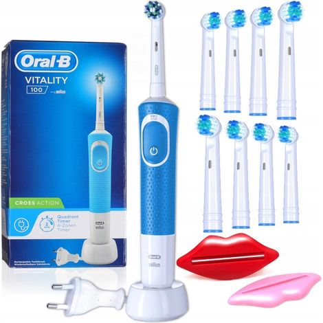 ORAL-B Vitality 100 Elektrische Zahnbürsten-Set Blau