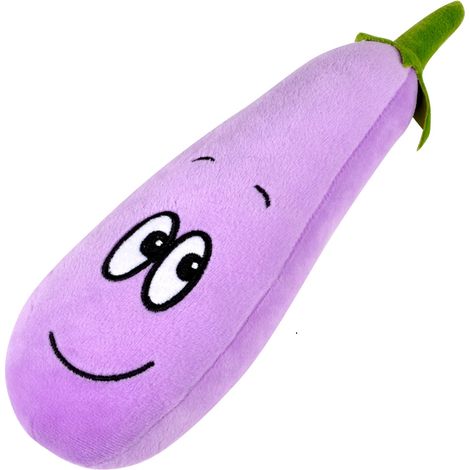 Jeu en peluche aubergine pour chien (1/2)