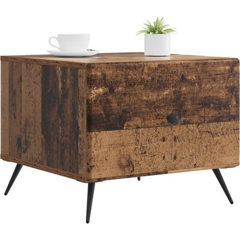 Maison Exclusive - Couchtisch mit Schubladen Altholz 49 x 50 x 40