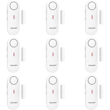 9 PCS Alarme, Capteur Sans Fil, Volume Réglable, Pour Porte, Fenêtre, Maison