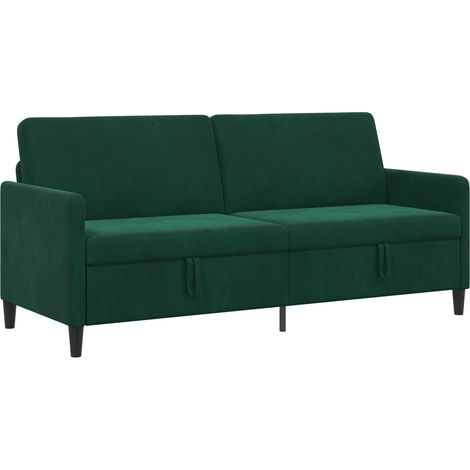 Sofa With Storage Dark Green 192 x 78 x 87 cm Polyester vidaXL (1/5)