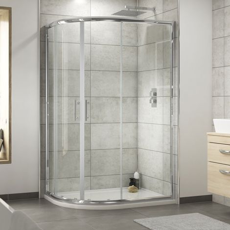 Hudson Reed Pacific Offset Quadrant Shower Enclosure 1200mm x 800mm - 6mm Glass (1/5)