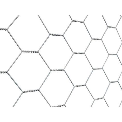 Rete Recinzione Tripla Torsione Zincata 50 Mt X 1,00 H Maglia 51/7 Fer 104678 (1/2)
