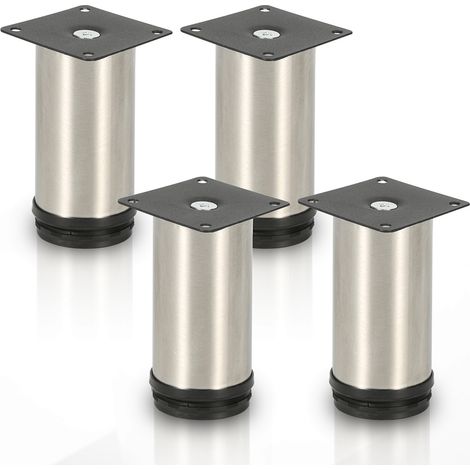 4er Set Möbelfüße Tischbein Set Sofafüße Möbelbeine Bettstützen Sofafüße Schrankfuß Möbelbeine Edelstahl 150mm