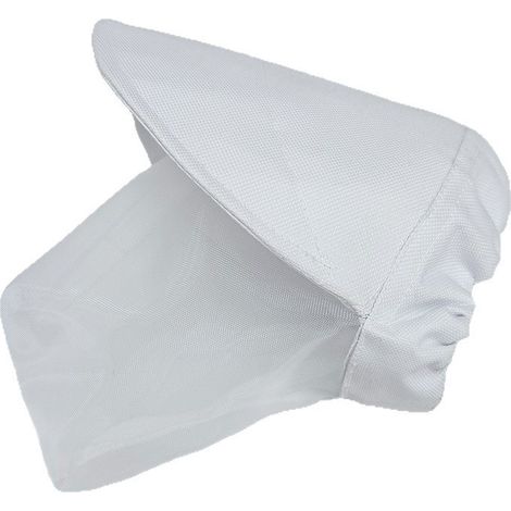 Capuche anti-moustiques et anti-piqûres d'insectes pour chien — Masque facial anti-morsures et anti-ingestion — Blanc — Taille S (1/5)
