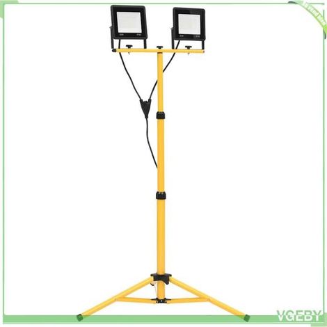 Projecteur à LED avec trépied - FAF7291712405662 - 2x50 W - 7000 lm - Blanc froid 6000K (1/5)