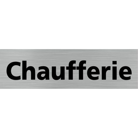 Pictogramme CHAUFFERIE (Q0149).- Plaque aluminium brossé - (1/5)