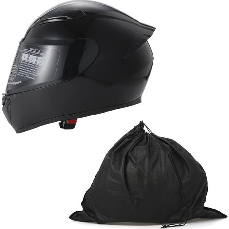 Casque de moto intégral, casque de vélo de rue léger et respirant avec doublure intérieure amovible et lavable pour hommes femmes adultes, L (1/5)