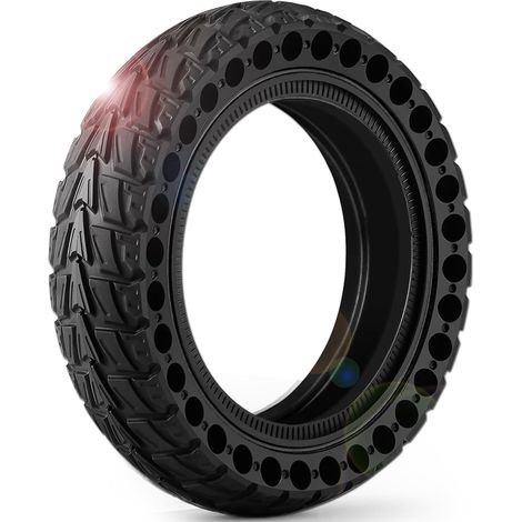 1 Pièces Pneus Pleins 8,5 x 2,0 (50/75-6.1) pour Trottinette Électrique \u2013 Increvables, Structure Nid d‘Abeille, Sans Entretien, Compatibles Wispeed T855, Xiaomi M365/Pro 2 (1/5)