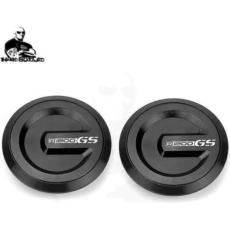 Rahmenlochkappen-Set für BMW R1200GS LC R1200 GS Adventure LC 2013–2022 R 1200 GS Dekor-Zubehör – R1200GS SCHWARZ