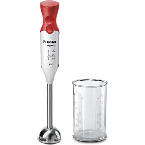 Bosch – Mixeur 450W inox – Idéal pour préparation de soupes et sauces – Technologie de mixage avancée – Couleur blanche