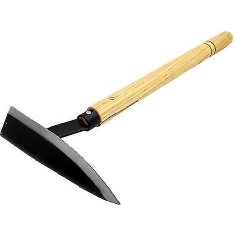 Houe triangulaire de jardin avec manche en bois (1/5)