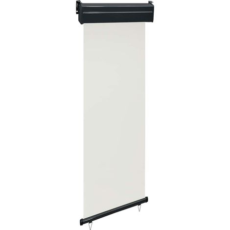 Balkon-Seitenmarkise 65x250 cm Creme