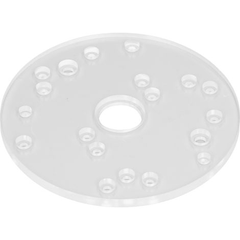 Kit de plaque de base universelle pour défonceuse Bosch 6 1/2 po avec broche de centrage (1/5)
