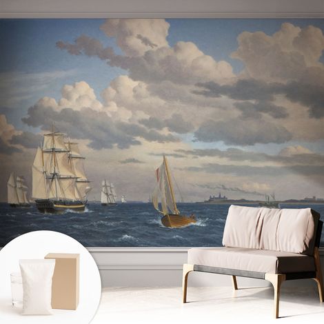 Carta Da Parati In Vlies Decorativa Per Pareti - Con Motivi Moderni - Con Colori Intensi - Per Ufficio Avventura in mare 312x219 cm (1/5)