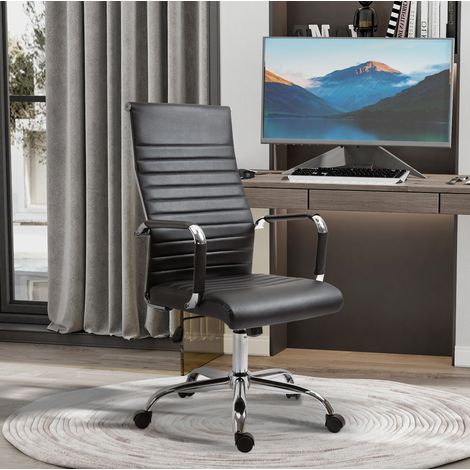 Bürostuhl ergonomisch höhenverstellbar mit Wippfunktion OKMYHOME (1/4)