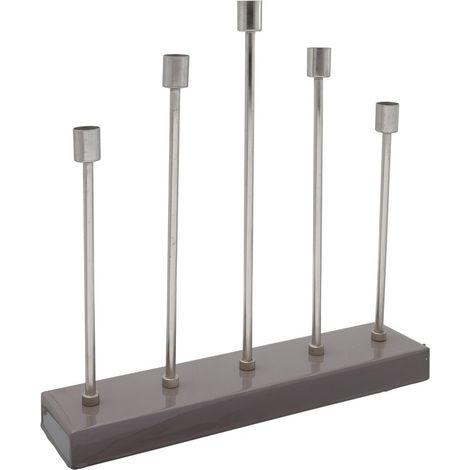 Bougeoir art deco 525 - Gris, argent (1/4)